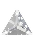 Triangle sew-on stone flat 3 hole 12mm Crystal