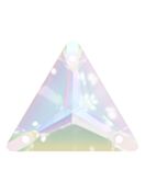 Triangle sew-on stone flat 3 hole 12mm Crystal AB