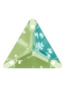 Triangle sew-on stone flat 3 hole 12mm Peridot