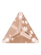 Triangle sew-on stone flat 3 hole 16mm Light Peach