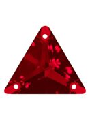 Triangle sew-on stone flat 3 hole 22mm Siam