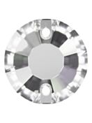 Rose sew-on stone flat 2 hole 8mm Crystal