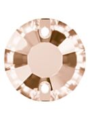 Rose sew-on stone flat 2 hole 8mm Light Peach