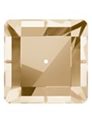 Square sew-on stone flat 1 hole 8mm Crystal Golden Shadow