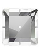 Square sew-on stone flat 1 hole 10mm Crystal