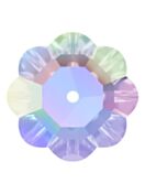 Flower sew-on stone flat 1 hole 14mm Crystal AB