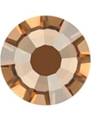 Flat-Back Rhinestone Hotfix ss34 Crystal Golden Shadow HF