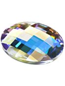 Chessboard Circle Hotfix Rhinestone 6mm Crystal AB HF