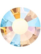 VIVA12 Rose Hotfix Rhinestone ss30 Gold Quartz AB HF