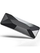 Maxima Slim Baguette Hotfix Rhinestone 12x4mm Jet HF