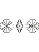 Clover Crystal Button 10mm Crystal AB