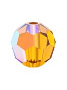 Regular Cut Crystal Bead 3mm Topaz AB