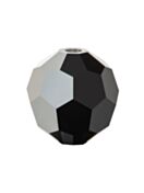 Regular Cut Crystal Bead 3mm Jet Hematite