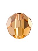 Regular Cut Crystal Bead 4mm Light Colorado Topaz