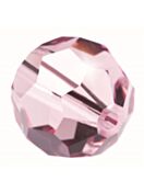 Regular Cut Crystal Bead 4mm Light Amethyst