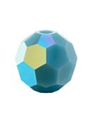 Regular Cut Crystal Bead 4mm Turquoise AB