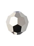 Regular Cut Crystal Bead 5mm Jet Light Hematite