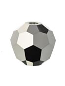 Regular Cut Crystal Bead 5mm Jet Hematite 2x