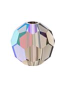 Regular Cut Crystal Bead 5mm Black Diamond AB