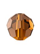 Regular Cut Crystal Bead 6mm Smoked Topaz