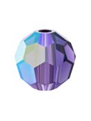 Regular Cut Crystal Bead 6mm Deep Tanzanite AB