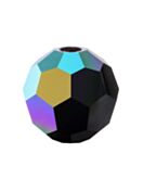 Regular Cut Crystal Bead 6mm Jet AB