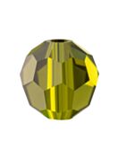 Regular Cut Crystal Bead 6mm Olivine