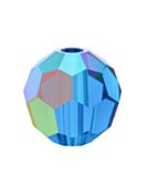 Regular Cut Crystal Bead 6mm Capri Blue AB