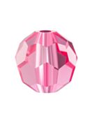 Regular Cut Crystal Bead 6mm Rose