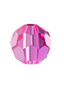 Regular Cut Crystal Bead 6mm Fuchsia