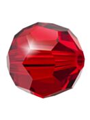 Regular Cut Crystal Bead 6mm Light Siam