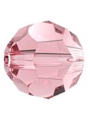 Regular Cut Crystal Bead 12mm Light Rose
