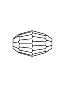 Olive Crystal Bead 6x4mm Crystal