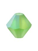 Bicone Crystal Bead 3mm Peridot AB Matt