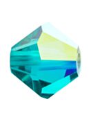 Bicone Crystal Bead 3mm Blue Zircon AB