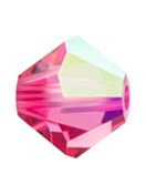 Bicone Crystal Bead 3mm Rose AB