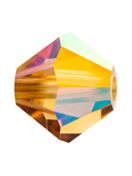 Bicone Crystal Bead 4mm Light Colorado Topaz AB