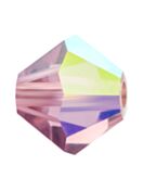 Bicone Crystal Bead 4mm Light Amethyst AB