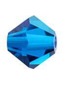 Bicone Crystal Bead 4mm Capri Blue