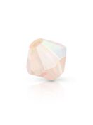 Bicone Crystal Bead 4mm Light Rose AB 2x