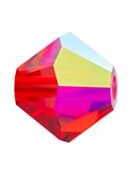 Bicone Crystal Bead 4mm Light Siam AB