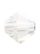 Bicone Crystal Bead 5mm White Opal