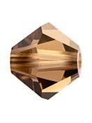Bicone Crystal Bead 5mm Smoked Topaz