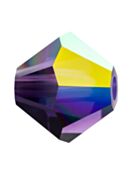 Bicone Crystal Bead 5mm Deep Tanzanite AB