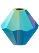 Bicone Crystal Bead 5mm Deep Tanzanite AB 2x