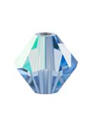 Bicone Crystal Bead 5mm Light Sapphire AB