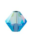 Bicone Crystal Bead 5mm Sapphire AB 2x