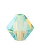 Bicone Crystal Bead 5mm Chrysolite AB 2x