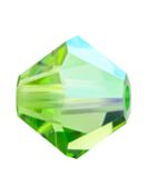 Bicone Crystal Bead 5mm Peridot AB