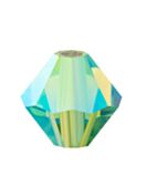 Bicone Crystal Bead 5mm Peridot AB 2x
